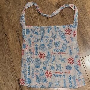 Free People seashell print tote bag